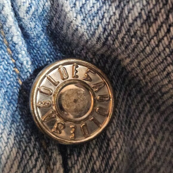 Agolde Riley High Rise Straight Crop Jeans Womens 23 Light Wash Distressed 100% - Picture 14 of 16